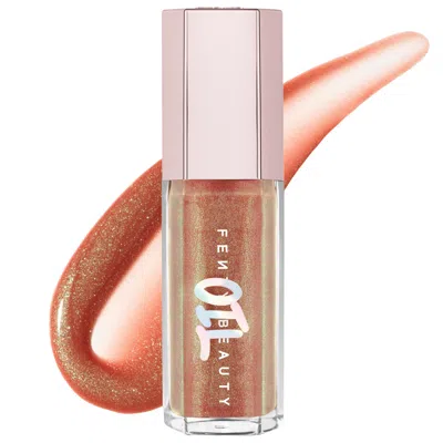 FENTY BEAUTY BY RIHANNA GLOSS BOMB OIL LUMINIZING LIP OIL 'N GLOSS FENTY GLOW 0.3 OZ/9 ML