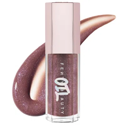 FENTY BEAUTY BY RIHANNA GLOSS BOMB OIL LUMINIZING LIP OIL 'N GLOSS ROSE AMBER 0.3 OZ/9 ML