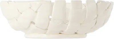 FERM LIVING OFF-WHITE PLAIT BOWL