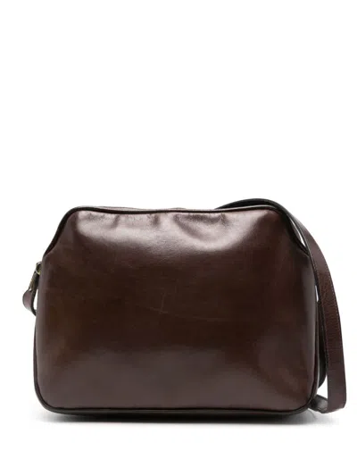 FERRAGAMO 1970S LEATHER SHOULDER BAG