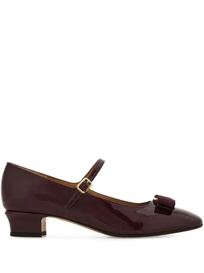 FERRAGAMO 30MM VARA-BOW MARY JANE PUMPS