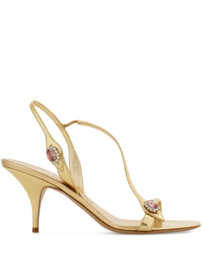 FERRAGAMO 70MM CRYSTAL-EMBELLISHED SANDALS