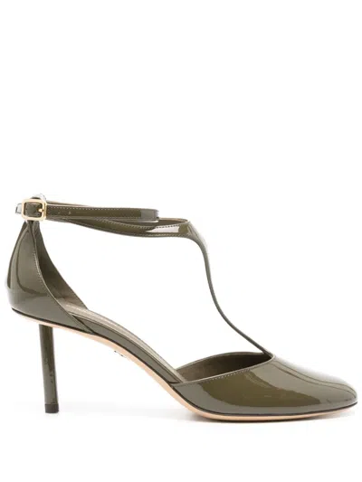 FERRAGAMO 75MM PATENT PUMPS