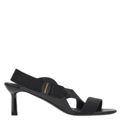 FERRAGAMO FERRAGAMO BLACK VARA BOW VALE 55 SANDALS