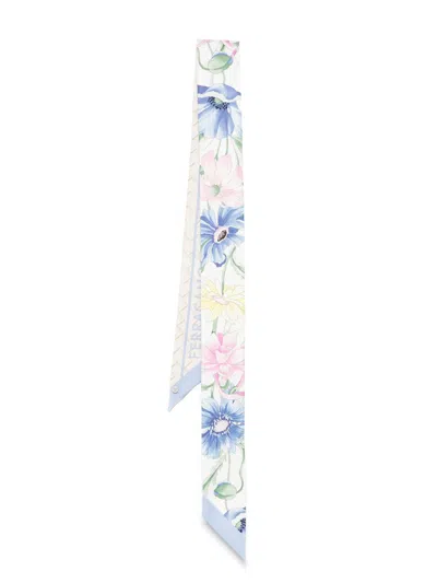 FERRAGAMO BOUQUET-PRINT SCARF