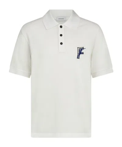 FERRAGAMO FERRAGAMO LOGO EMBROIDERED SHORT SLEEVED POLO SHIRT