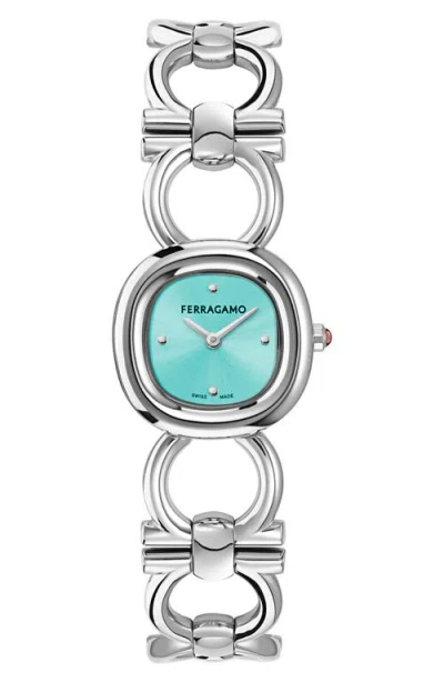 FERRAGAMO FERRAGAMO DOUBLE GANCINI BRACELET WATCH, 25MM