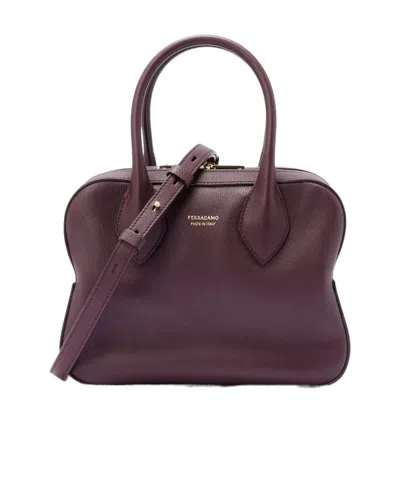 FERRAGAMO DOUBLE HANDLE TOTE BAG