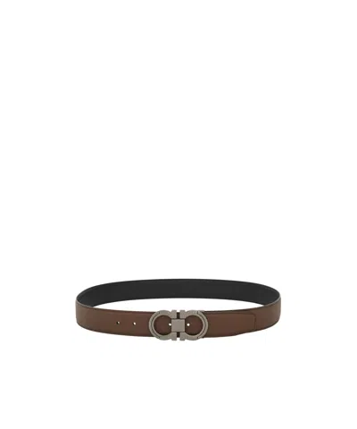 FERRAGAMO DOUBLE-SIDED ADJUSTABLE WAIST BELT