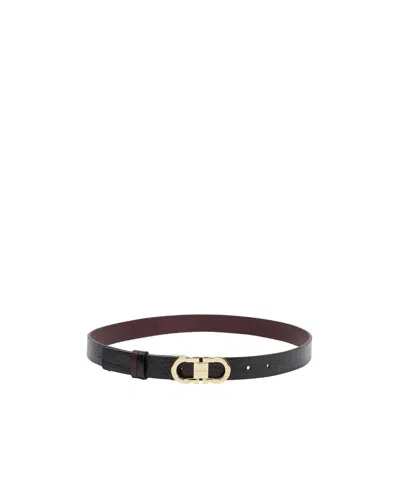 FERRAGAMO DOUBLE-SIDED ADJUSTMENT GANCINI BELT