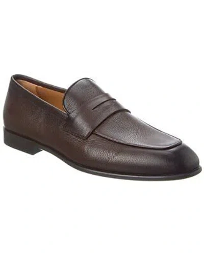 FERRAGAMO FERRAGAMO FUNES LEATHER LOAFER MEN'S