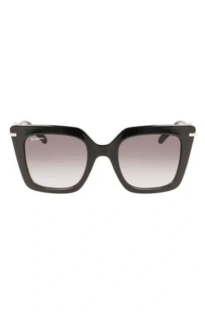 FERRAGAMO FERRAGAMO GANCINI 51MM RECTANGULAR SUNGLASSES