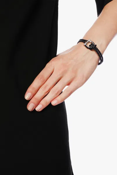 FERRAGAMO FERRAGAMO ‘GANCINI’ BRAIDED BRACELET