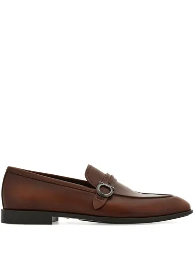 FERRAGAMO GANCINI-BUCKLE LOAFERS