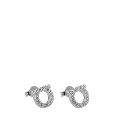 FERRAGAMO SALVATORE FERRAGAMO GANCINI EMBELLISHED EARRINGS