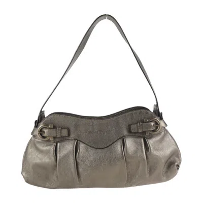 FERRAGAMO GANCINI ISH LEATHER SHOULDER BAG (PRE-OWNED)