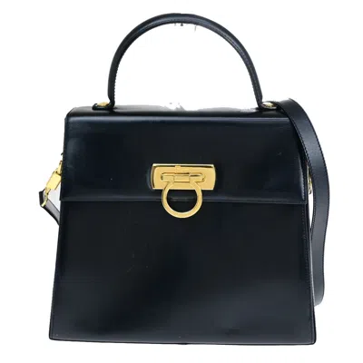 FERRAGAMO GANCINI LEATHER HANDBAG (PRE-OWNED)