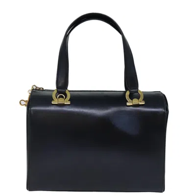 FERRAGAMO GANCINI LEATHER HANDBAG (PRE-OWNED)