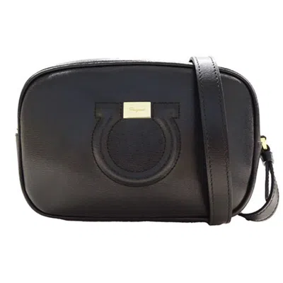 FERRAGAMO GANCINI LEATHER SHOULDER BAG (PRE-OWNED)