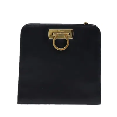 FERRAGAMO GANCINI LEATHER SHOULDER BAG (PRE-OWNED)