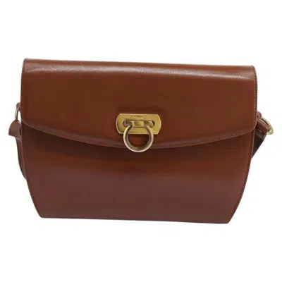 FERRAGAMO GANCINI LEATHER SHOULDER BAG (PRE-OWNED)