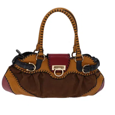 FERRAGAMO GANCINI LEATHER SHOULDER BAG (PRE-OWNED)