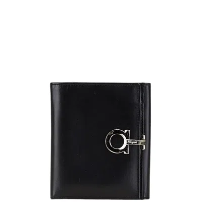 FERRAGAMO GANCINI LEATHER WALLET (BI-FOLD) (PRE-OWNED)