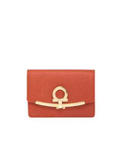 FERRAGAMO GANCINI LEATHER WALLET