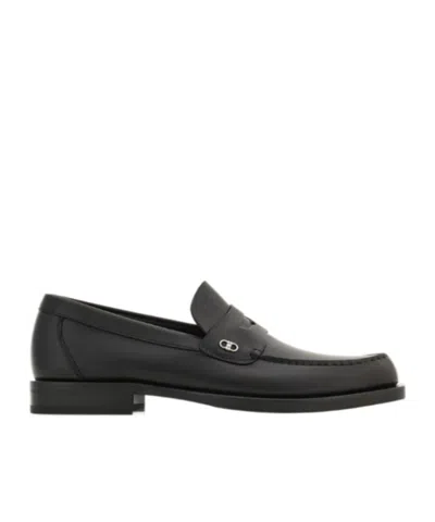FERRAGAMO FERRAGAMO GANCINI ORNAMENT PENNY LOAFERS