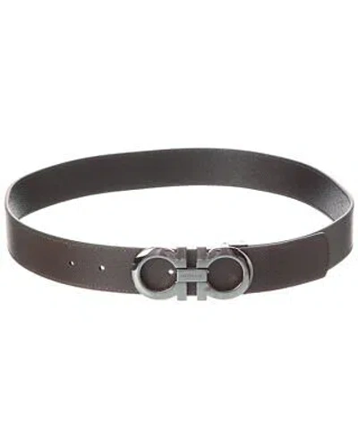 FERRAGAMO FERRAGAMO GANCINI REVERSIBLE & ADJUSTABLE LEATHER BELT MEN'S