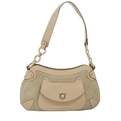 FERRAGAMO GANCINI SUEDE SHOULDER BAG (PRE-OWNED)