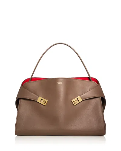 FERRAGAMO HUG BICOLOR HANDBAG