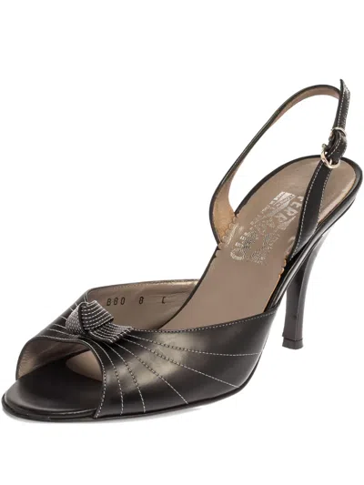 FERRAGAMO KNOT SLINGBACK SANDALS