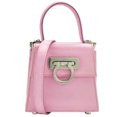 FERRAGAMO FERRAGAMO LADIES PINK MICRO ICONIC TOP HANDLE BAG 213972 763066