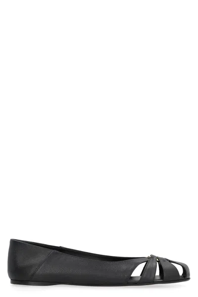 FERRAGAMO FERRAGAMO LEATHER BALLET FLATS