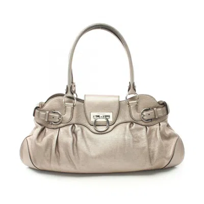 FERRAGAMO LEATHER HANDBAG (PRE-OWNED)