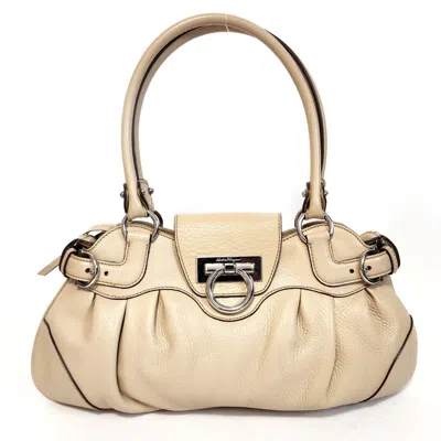 FERRAGAMO LEATHER HANDBAG (PRE-OWNED)