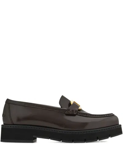FERRAGAMO LEATHER LOAFERS