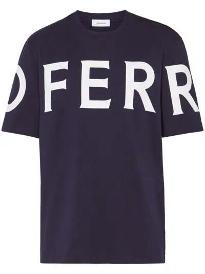 FERRAGAMO FERRAGAMO LOGO COTTON T-SHIRT