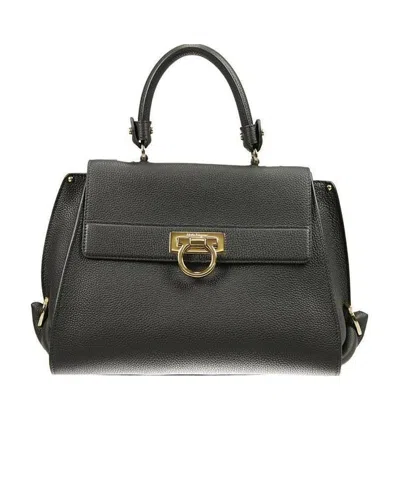 FERRAGAMO LOGO DETAIL HANDBAG