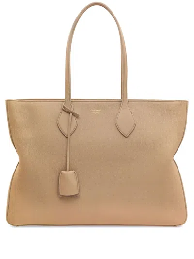 FERRAGAMO MEDIUM LEATHER TOTE BAG