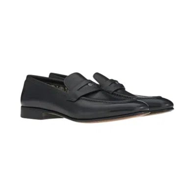 FERRAGAMO MEN'S MADISON PENNY LOAFER IN BLACK