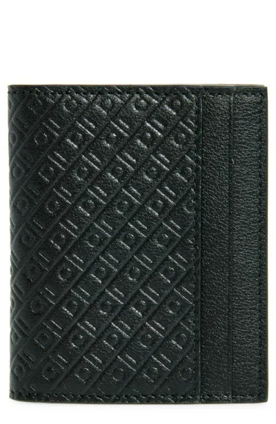 FERRAGAMO FERRAGAMO MINI GANCIO EMBOSSED LEATHER BIFOLD WALLET