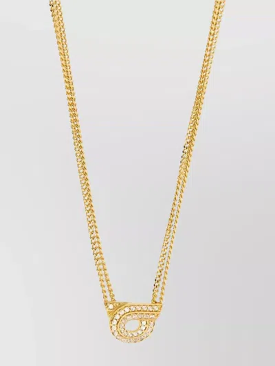 FERRAGAMO NECKLACE FEATURING PENDANT AND DOUBLE CHAIN