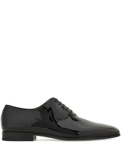 FERRAGAMO PATENT OXFORD SHOES