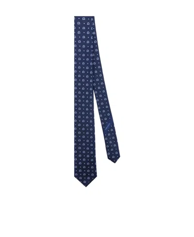 FERRAGAMO SALVATORE FERRAGAMO GANCINI JACQUARD TIE