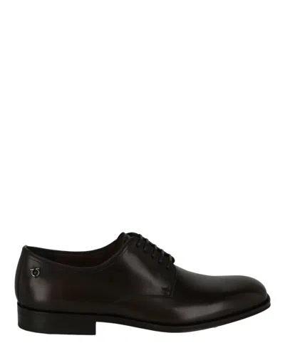 FERRAGAMO PERSHORE LEATHER DERBY