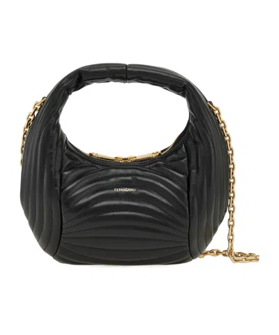 FERRAGAMO QUILTED WANDERING SMALL SHOULDER BAG