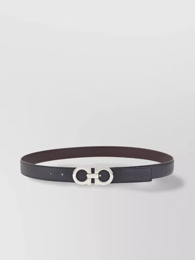 FERRAGAMO REVERSIBLE LEATHER BELT LENGTH ADJUSTABLE