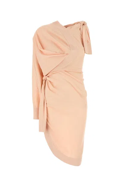 FERRAGAMO SALVATORE FERRAGAMO PINK COTTON BLEND DRESS